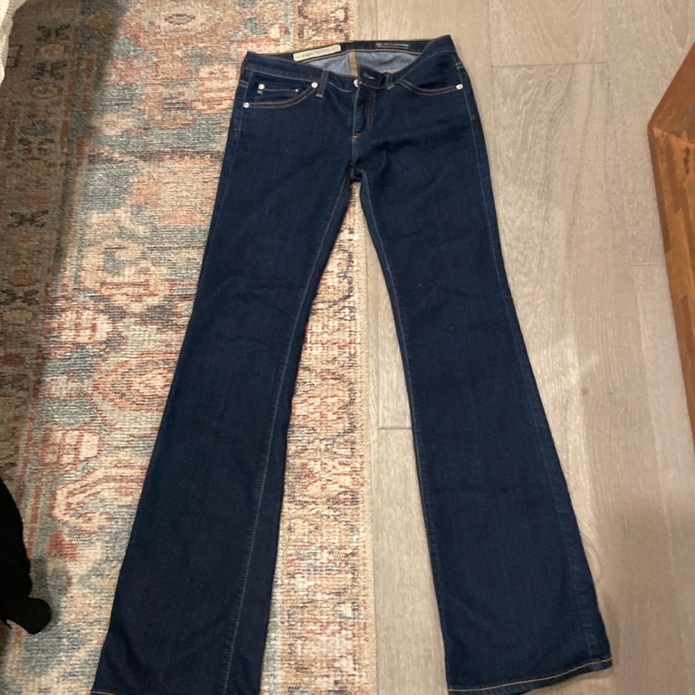 Dark denim jeans